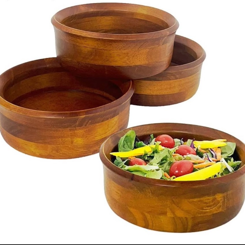 Set of Wooden Salad Bowls